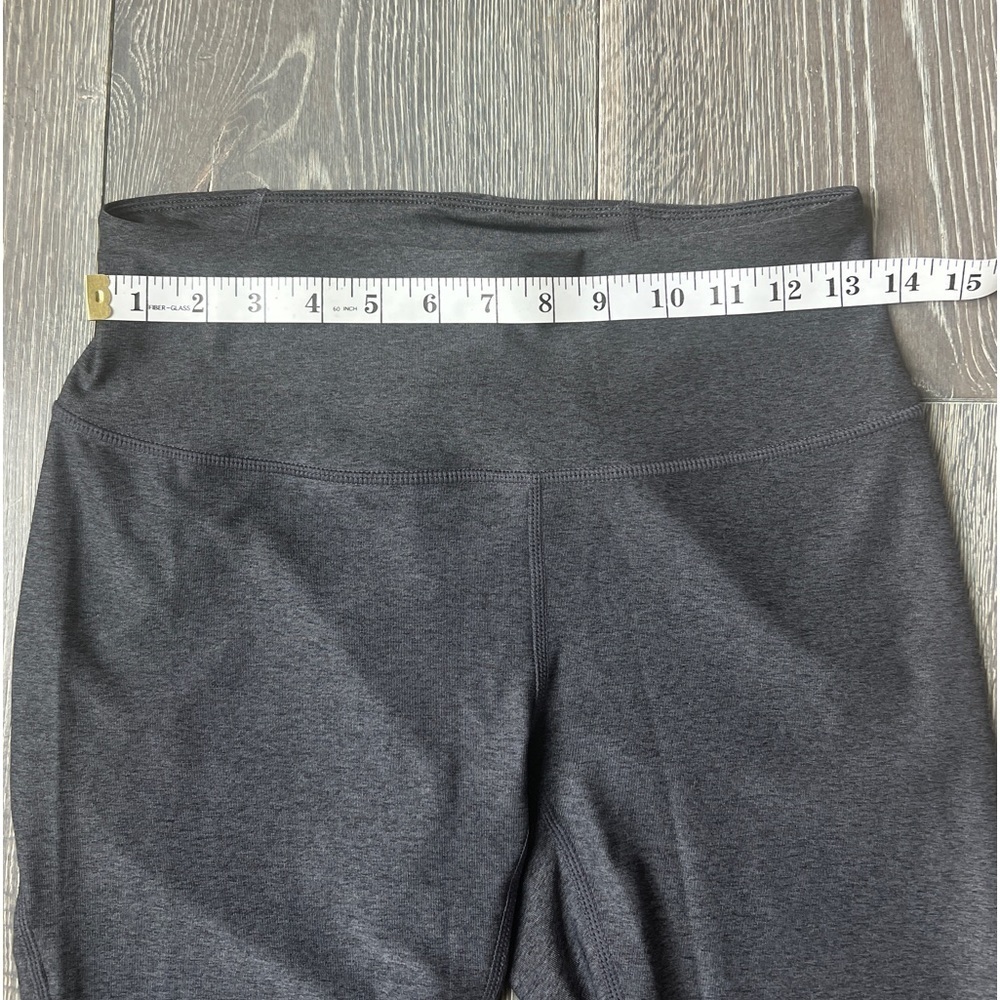Z by Zella High Waisted Illustrious Charcoal Gray & black Mesh Leggings Sz Small - Picture 9 of 10